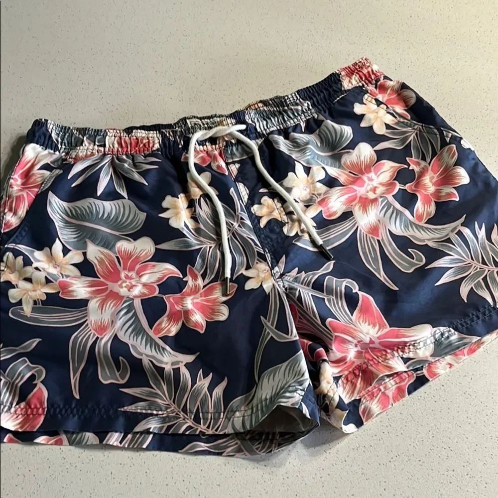 American Eagle Outfitters Tropical Floral Lined Swim Trunks Shorts Mens Large 4.